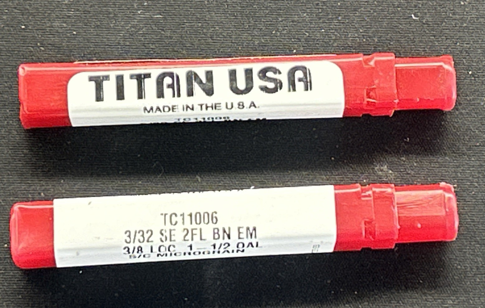 Titan TC11006 Carbide – 2 Flute – Ball – 30° Helix (Quantity 2)