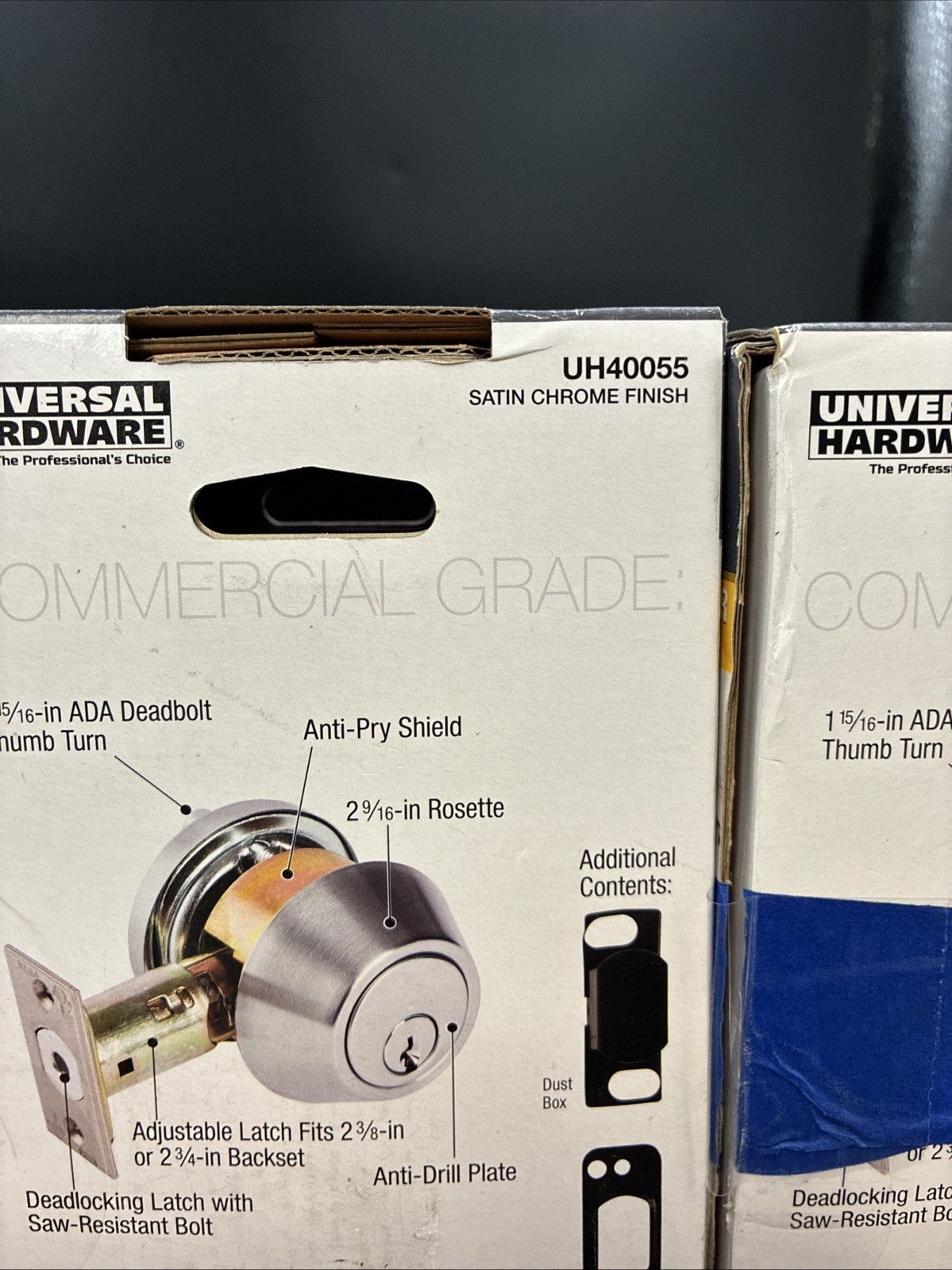 Commercial Single Cylinder Deadbolt Universal Hardware UH40055 Lot of 4
