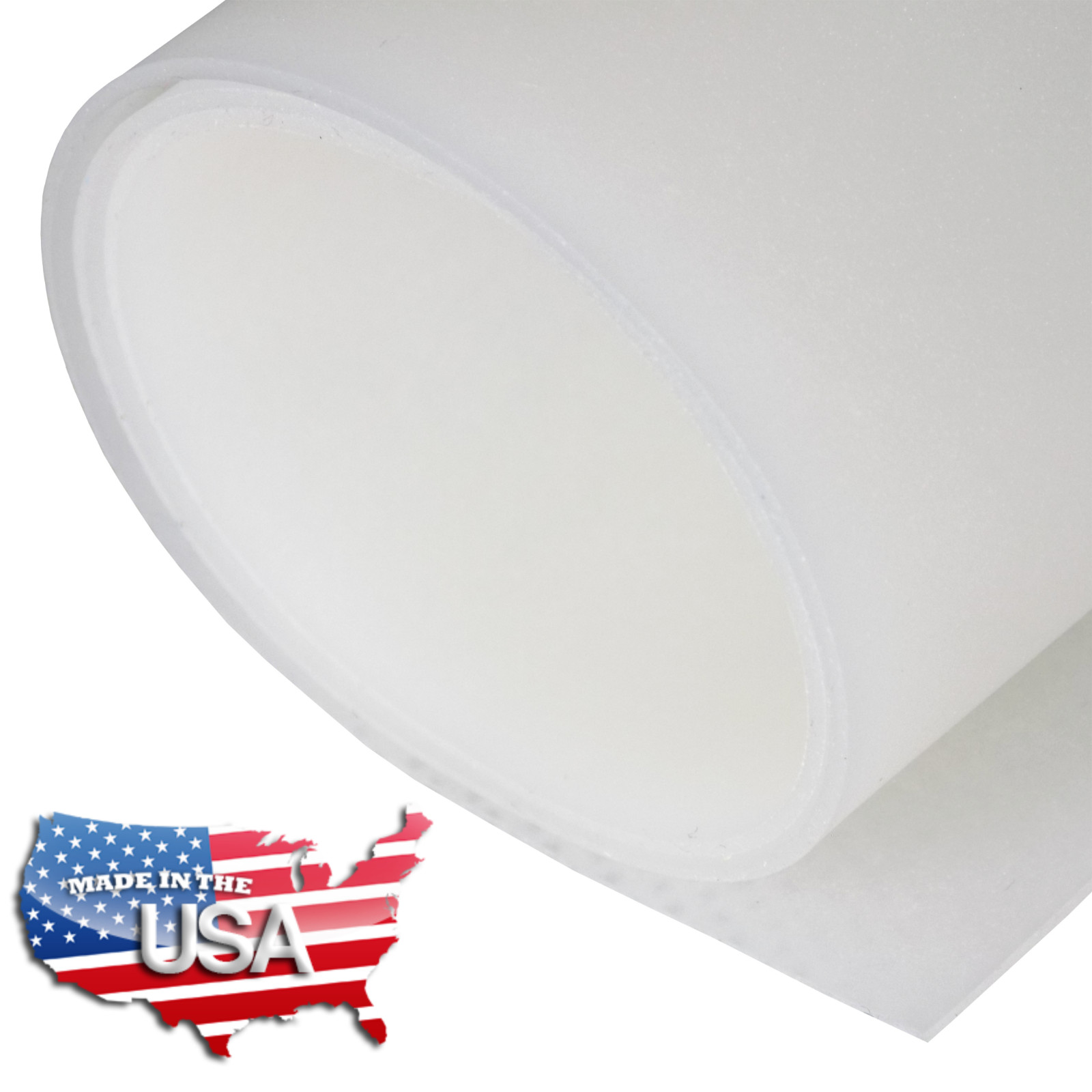 FDA Silicone Rubber Sheet, 50A, 1/32 x 12 x 18 Inch, Food Grade, Gasket Material