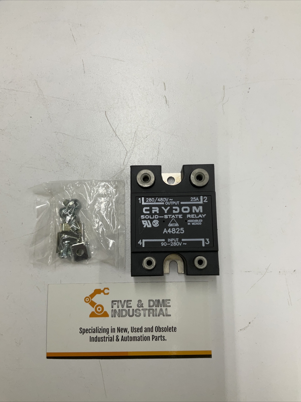 Crydom A4825 New Solid State Relay Input 90-280AC, Output 280/480VAC 25A (CL327)