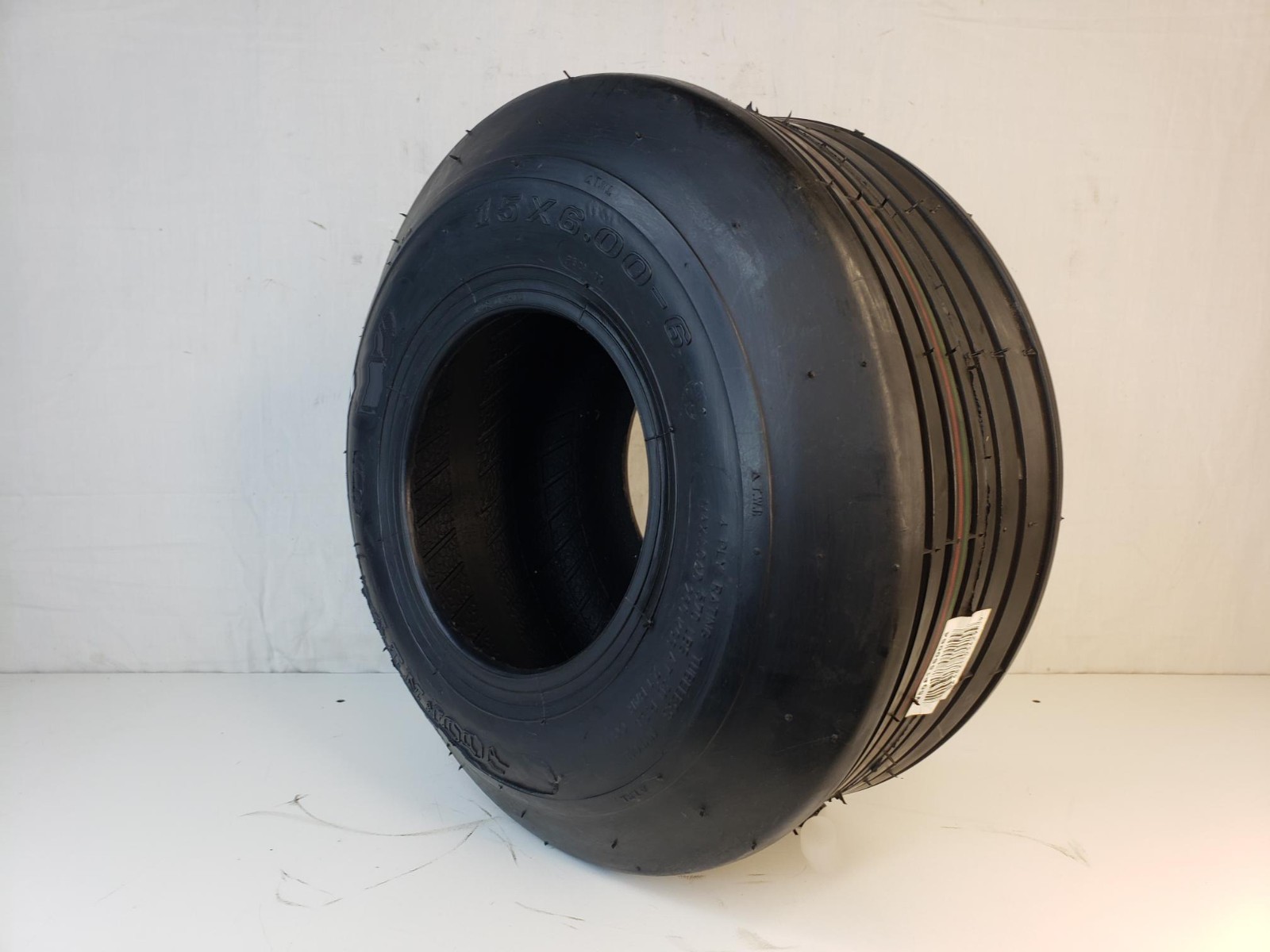 2) 15×6.00-6 Hay Tedder Farm Implement AG TIRE RIB 6ply T-L 710 lb wt capacity