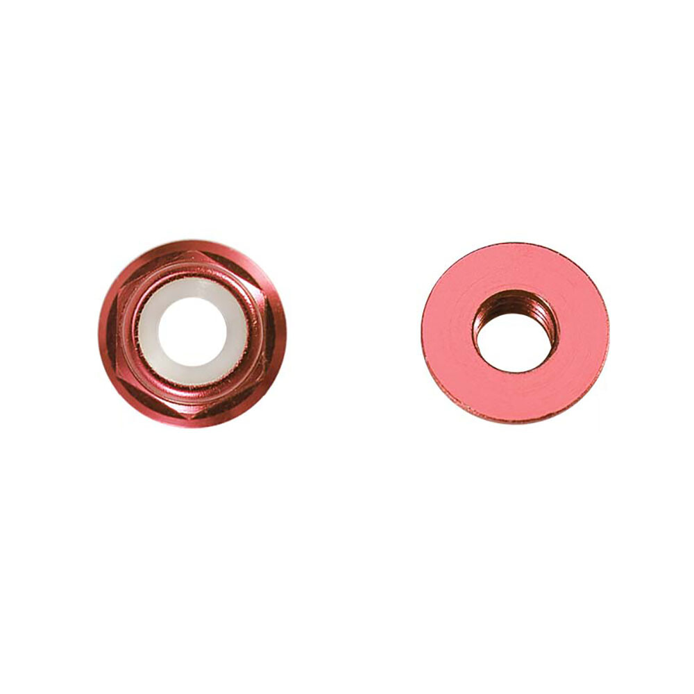 M2 M3 M4 M5 M6 Flanged Nyloc Nuts Nylock Lock Nylon Nut Aluminum Alloy Colourful