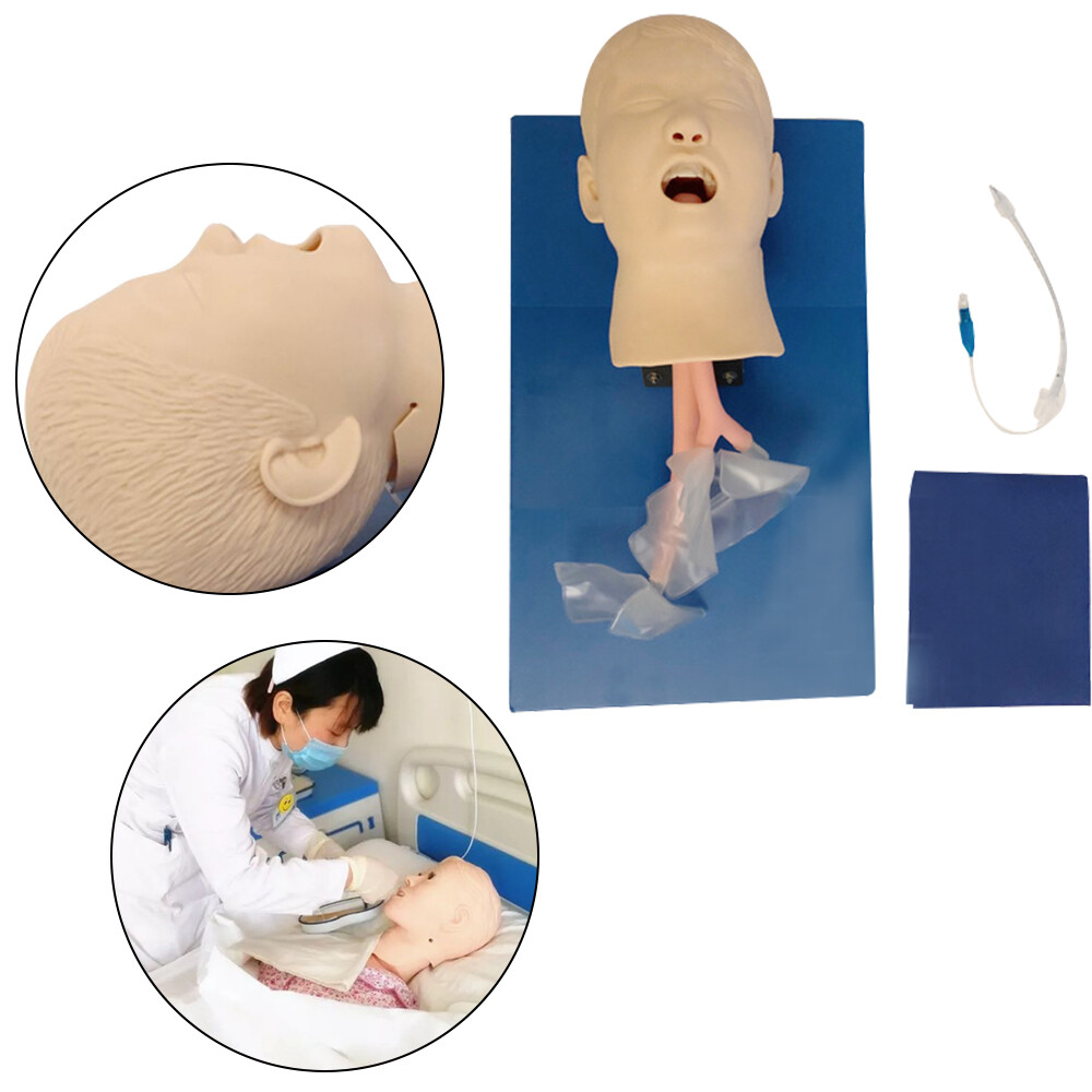 Child Intubation Manikin Teaching Study Model Airway Management Trainer W/ Tube