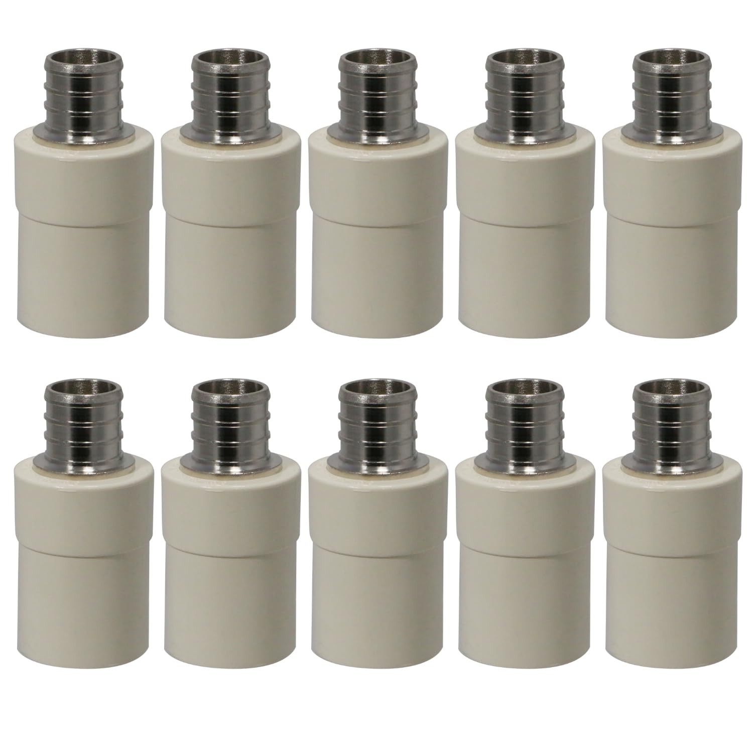 Cpvc To Pex Adapter 10 Pack 3/4″ Pex X 3/4″ Cpvc Coupling Transition Coupling Pe
