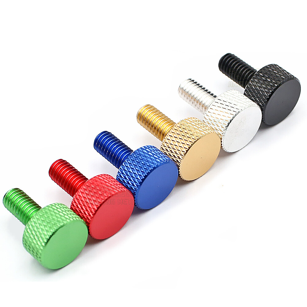 Thumb Screw M5 M6 Aluminum Knurled Head Hand Tighten Grip Knob Adjustment Screws