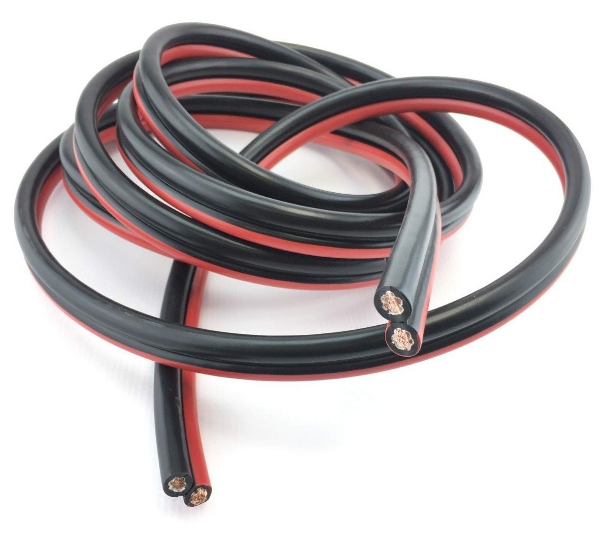 Battery Booster Jumper Cable Twin Wires Flexible Pure Copper 4 Gauge AWG Size