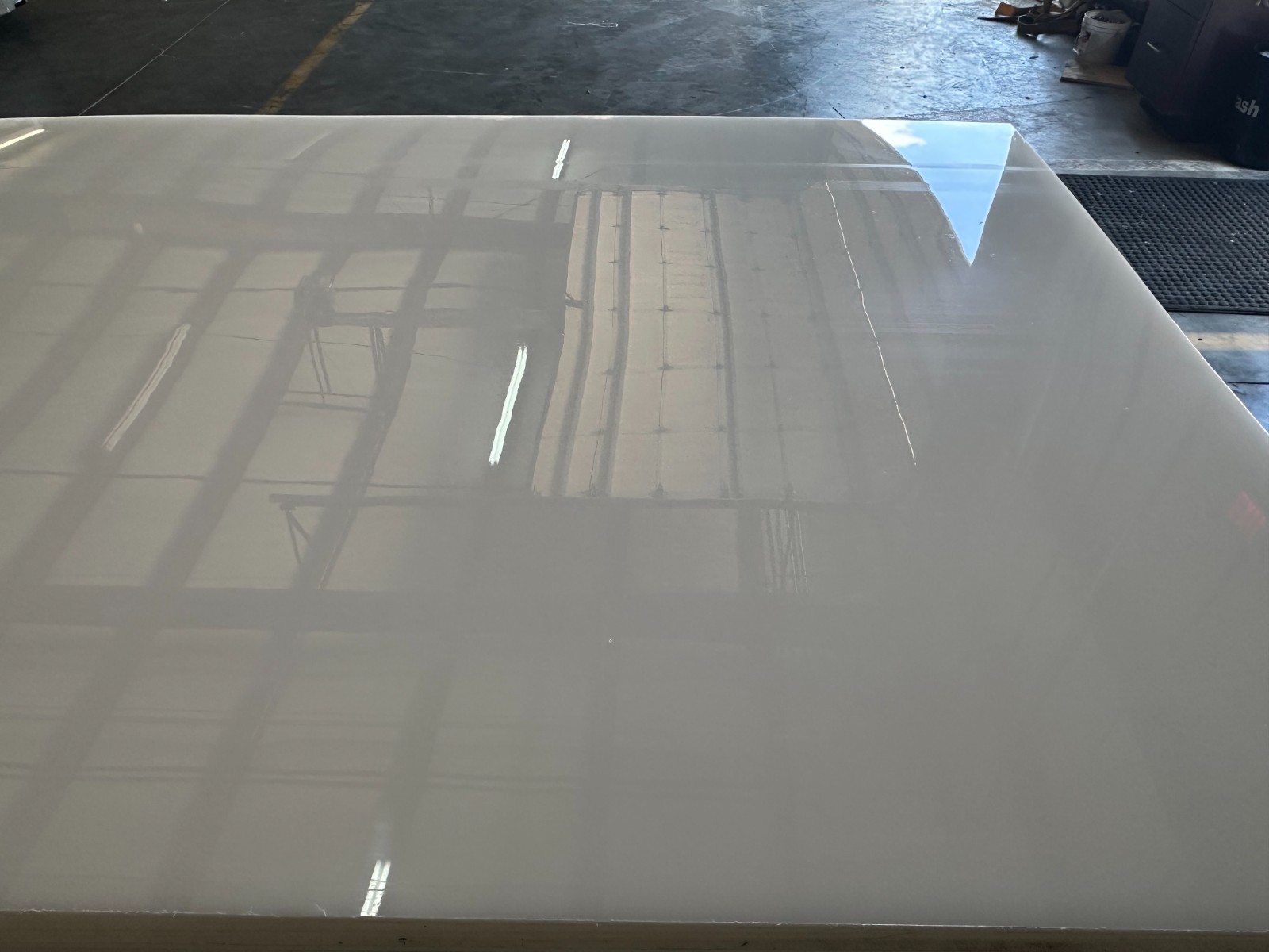 UHMW Polyethylene Plastic Sheet – 24″ x 36″ x 1/4″ Thick – Natural White