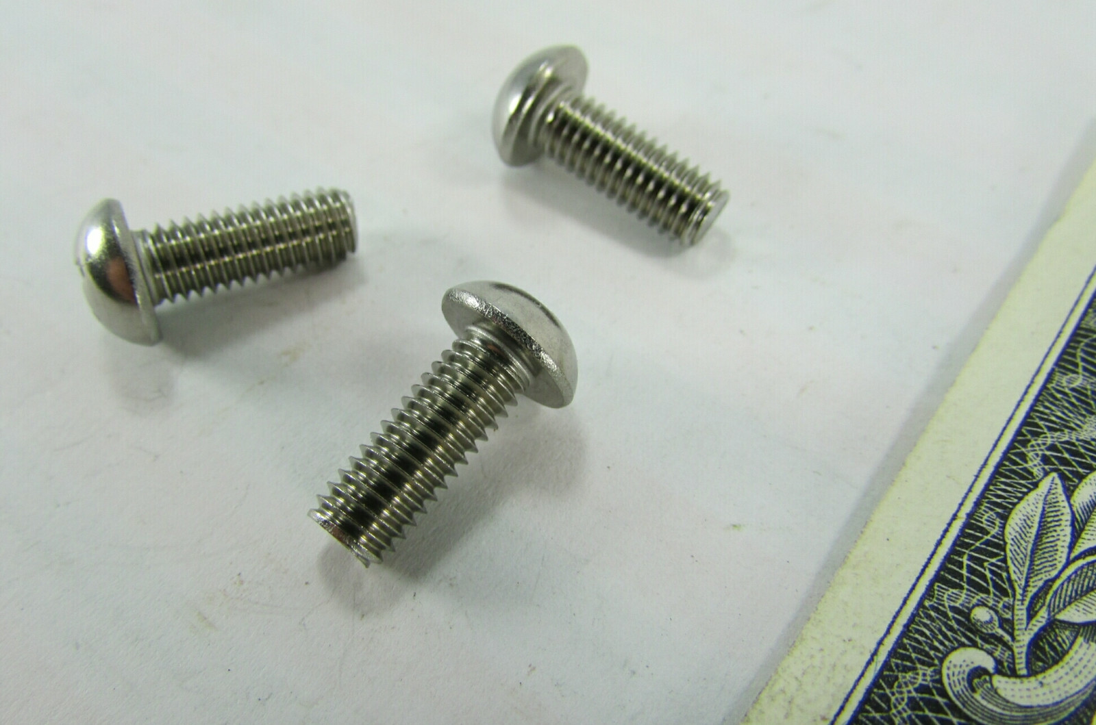 Lot 100 Stainless Round Head Machine Screw #10-32 x 1/2″ Phillips Drive Military