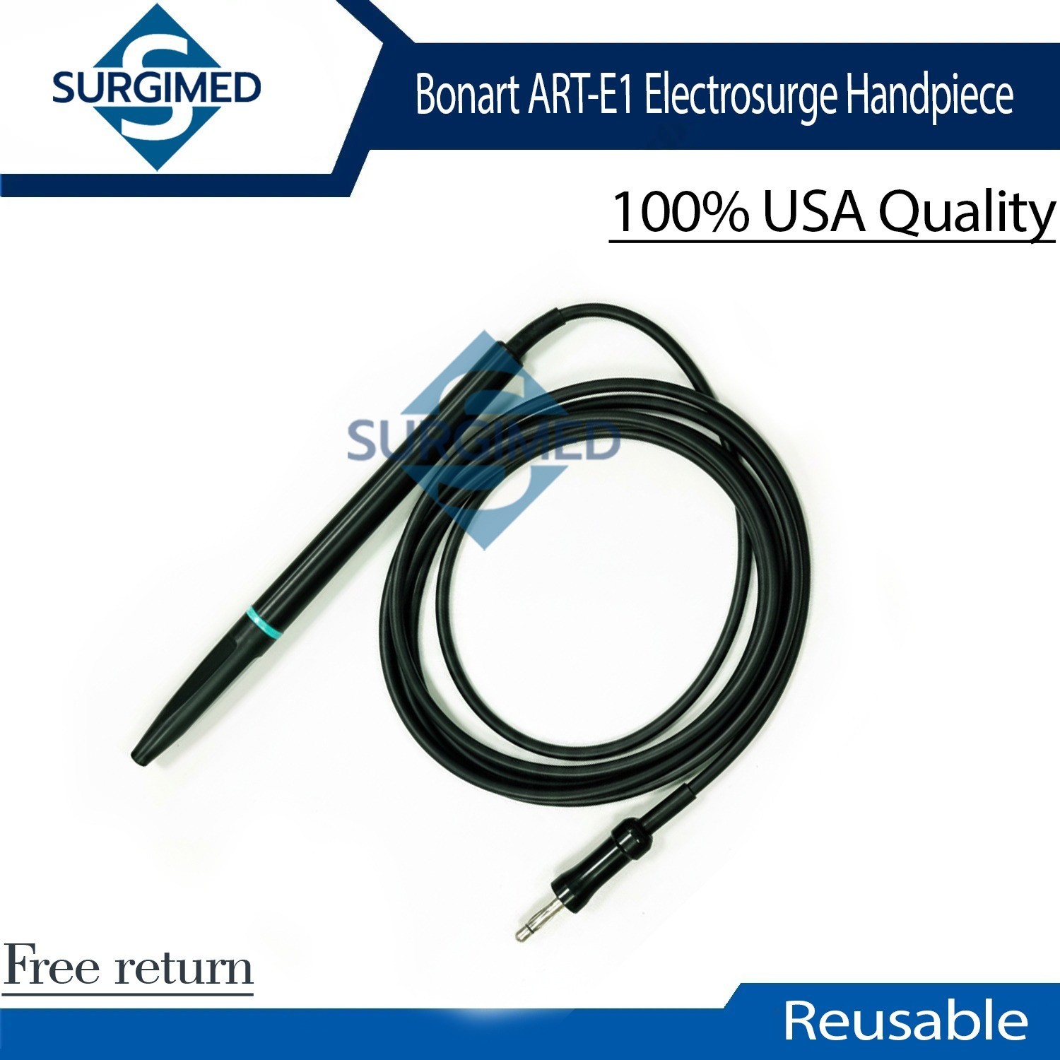 Bonart Dental E1 Electrosurgery Unit Handpiece Black Color With Cable New Style