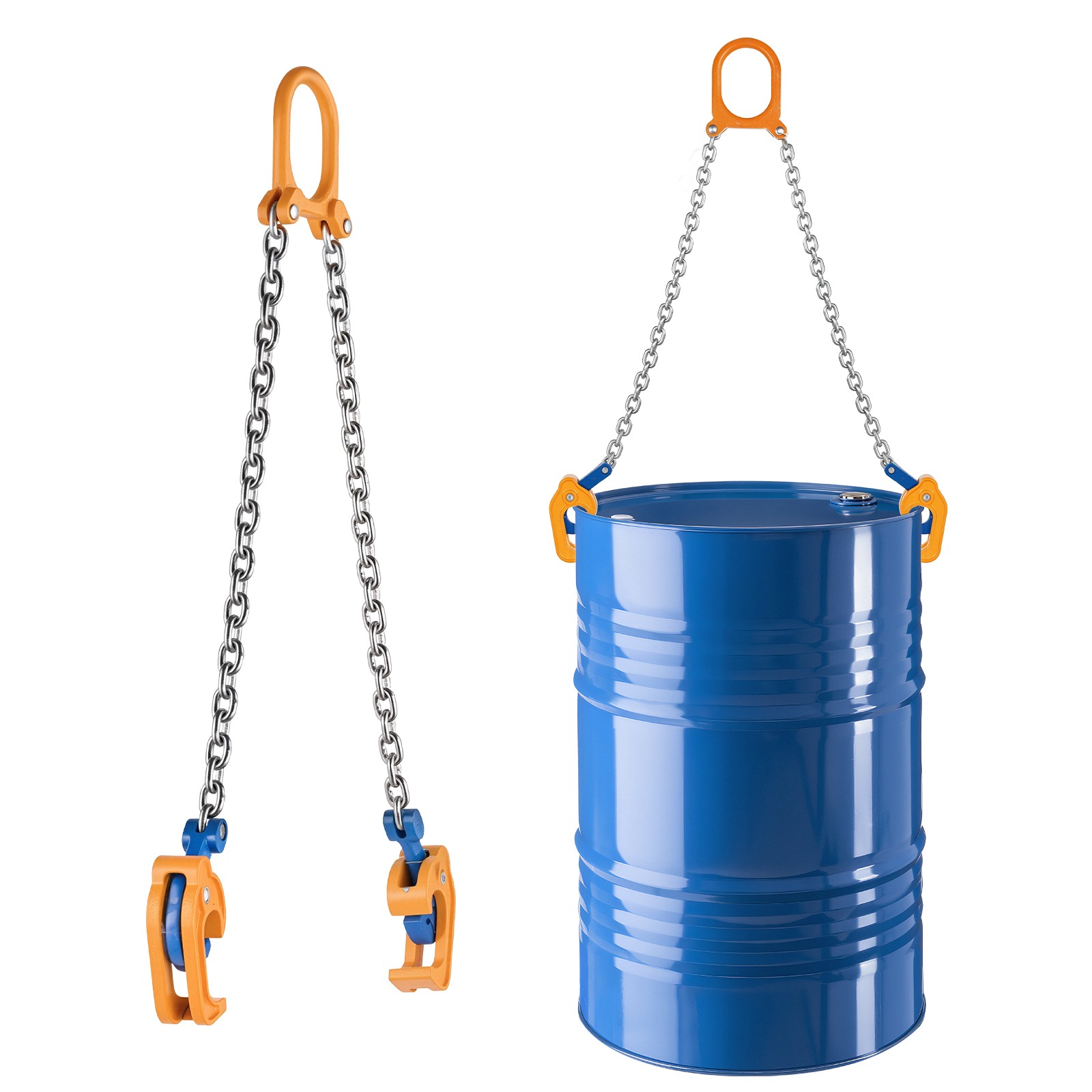 Uimoso Heavy-Duty Chain Drum Lifter 1.6FT with Reinforced Hook 2000 LBS Capacity
