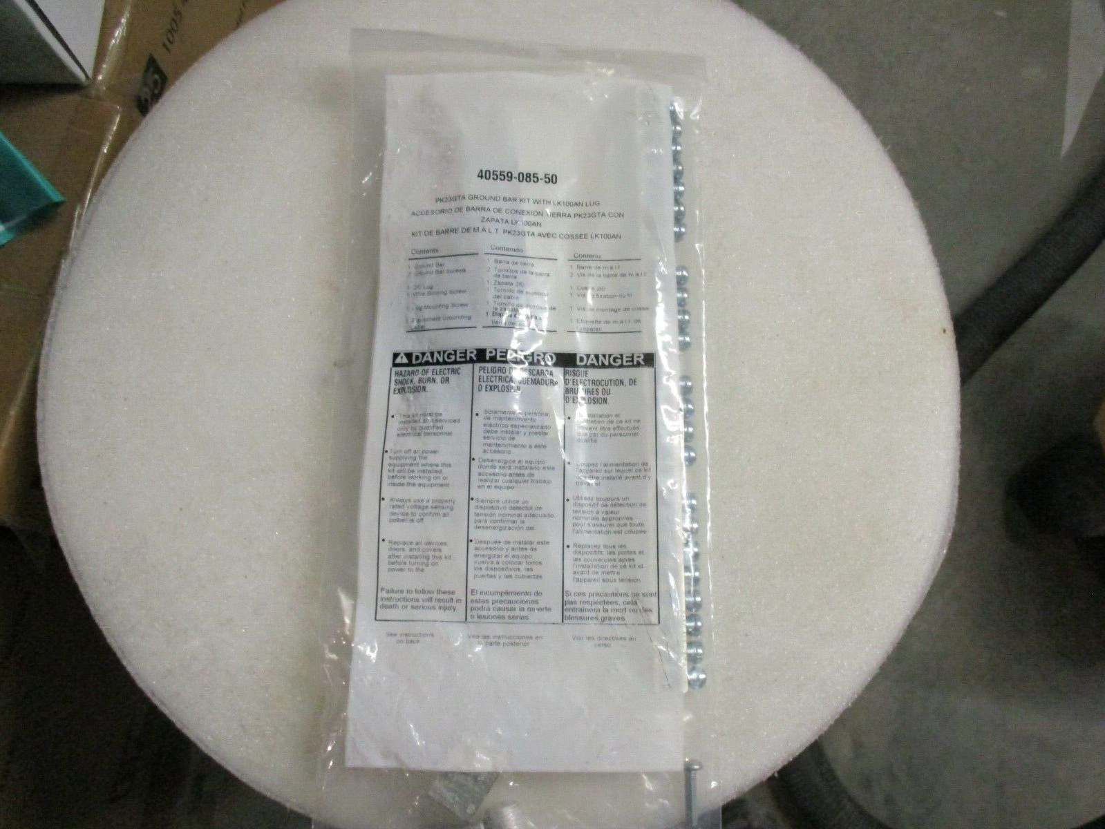 BRAND NEW SQUARE D PK23GTA GROUND BAR KIT 23 TERMINALS SEALED PACKAGE
