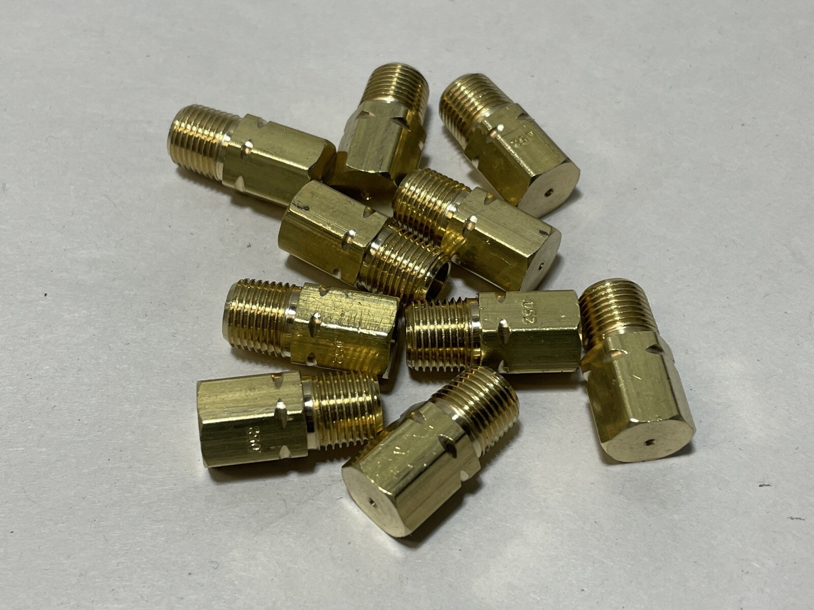 Brass .052 Gas Burner Orifice (Lot of 10)