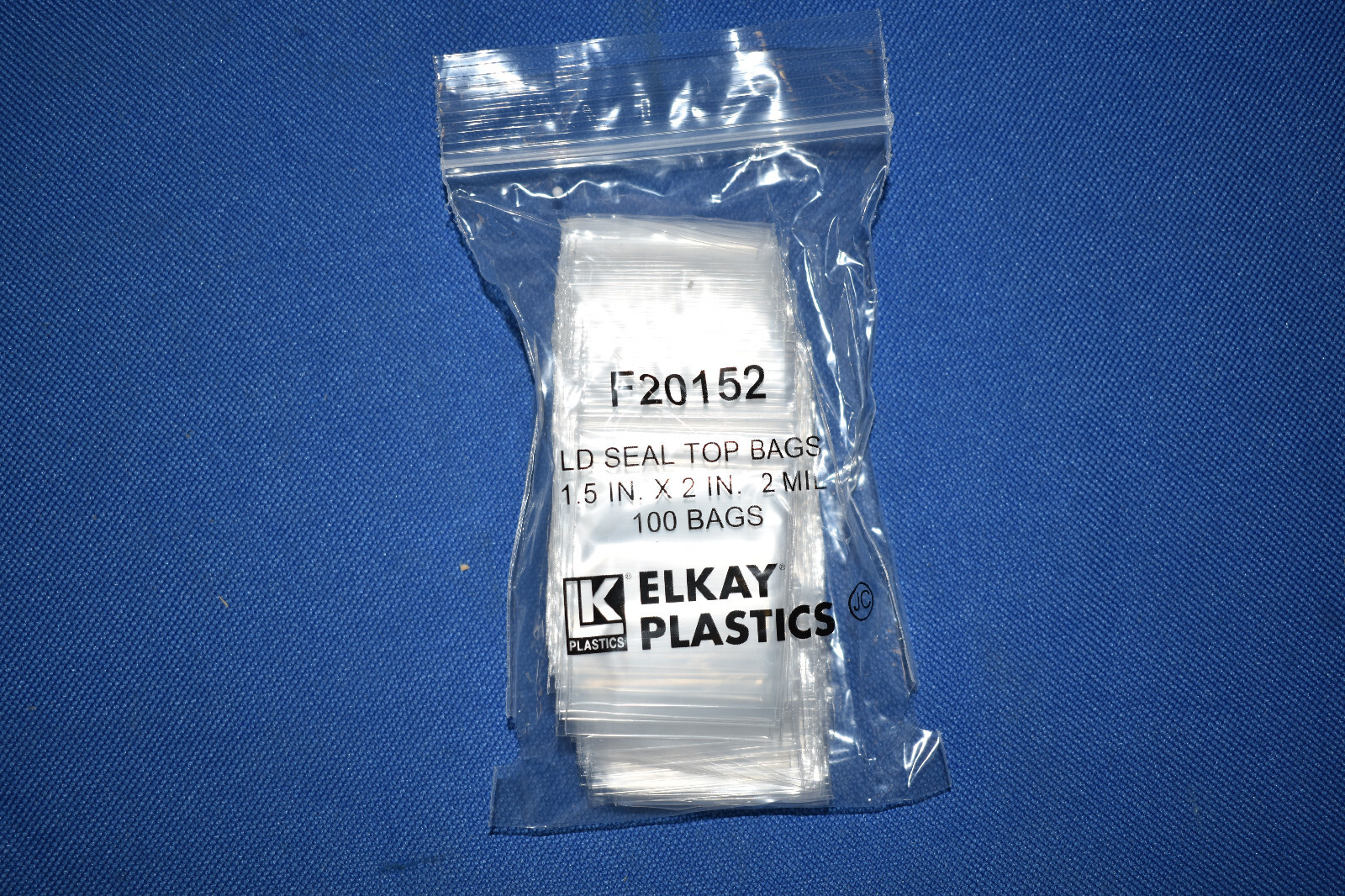 Clear Zipper Zip-Lock Resealable Seal Top Reclosable Plastic Poly Bags Mil 2-MIL