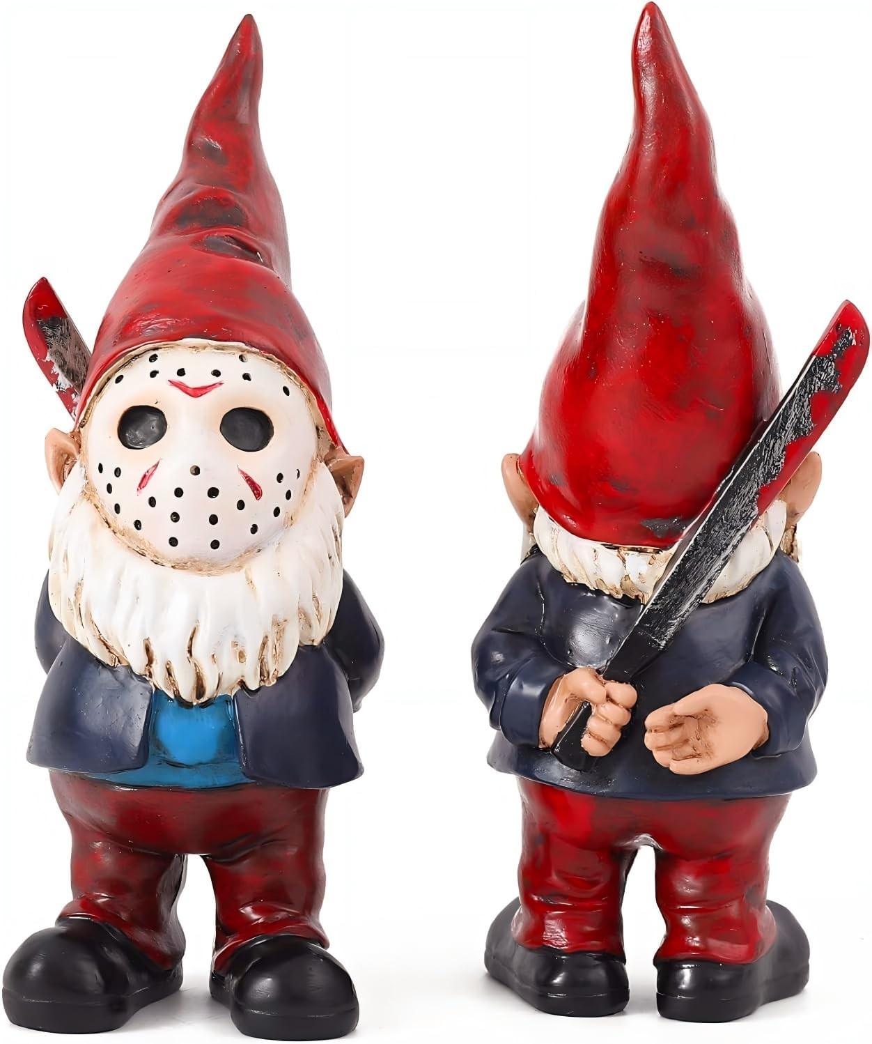 YECRUX Garden Gnomes Outdoor Decor Horror Gnome Statues for Yard Decorations Gag