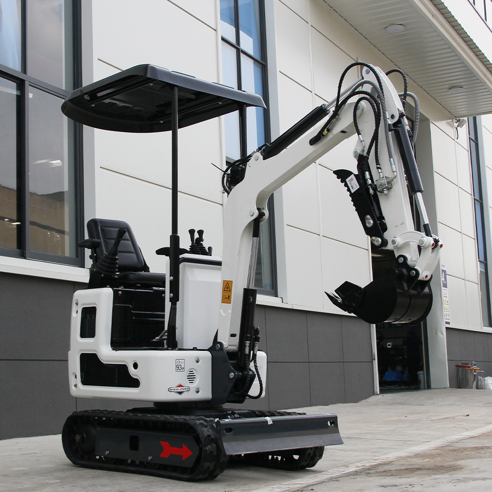 1 Ton Mini Excavator B&S Engine, Hydraulic thumb, Pilot system, Free Shipping