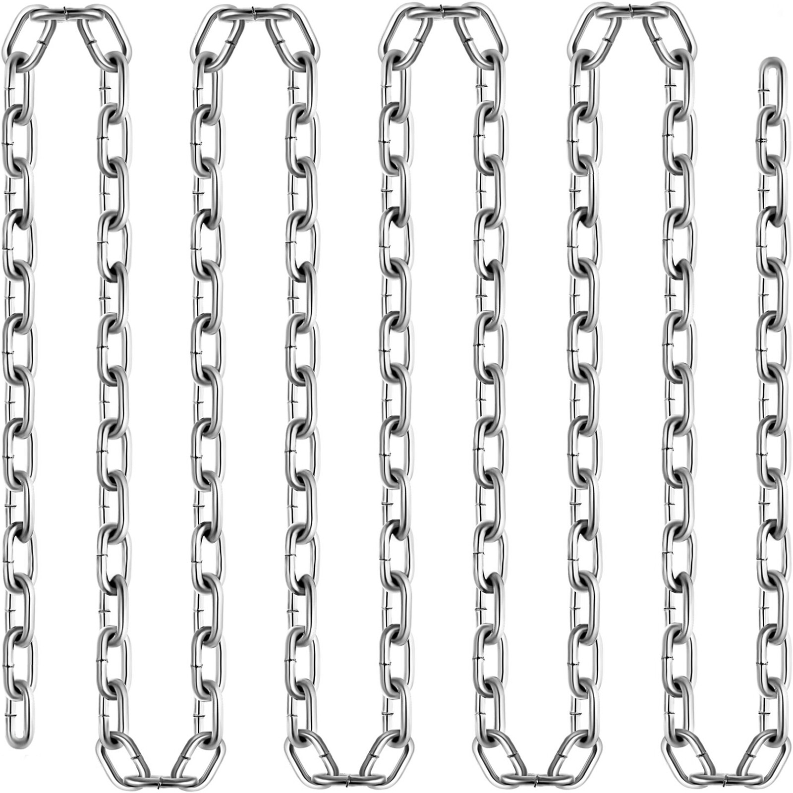 VEVOR Zinc Plated Proof Coil Chain G30 3/16″x100FT Chain Sling Towing Pulling