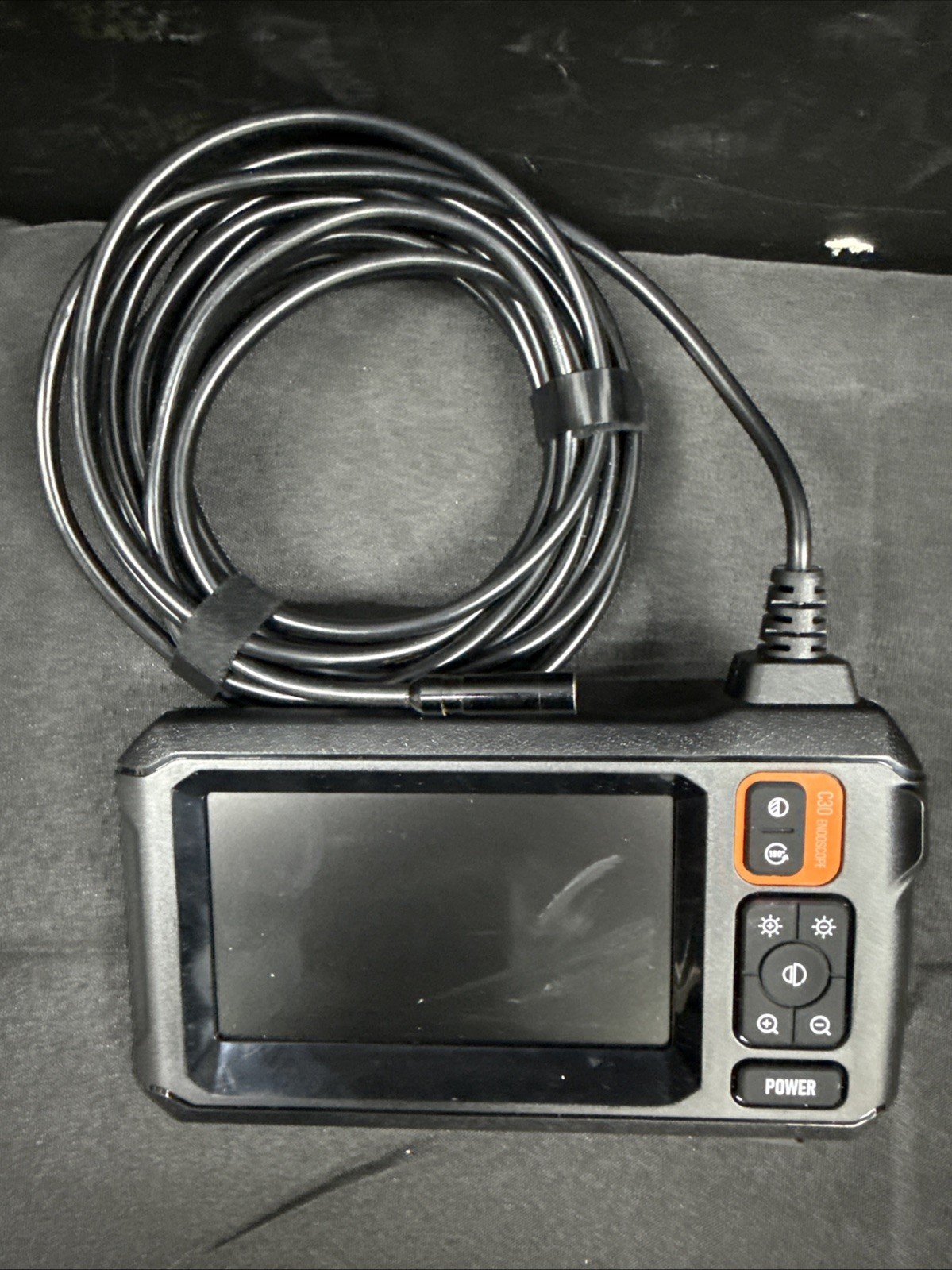 1080P HD Endoscope Camera 4.3″ IPS Screen 16.4FT Semi-Rigid IP67 Borescope