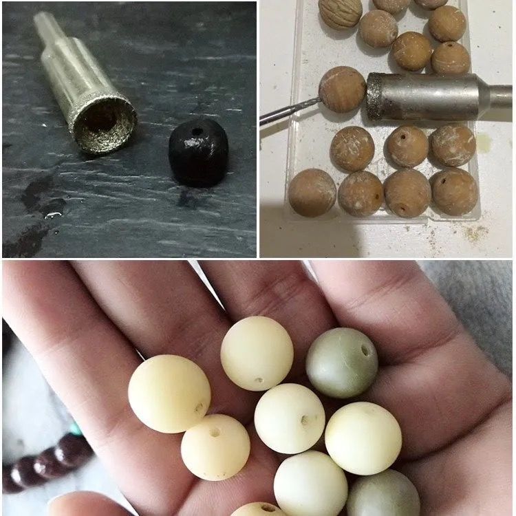 3-25mm Diamond Burr Grinding Bit Burr Polishing Concave Bead Shaping Rotary Tool