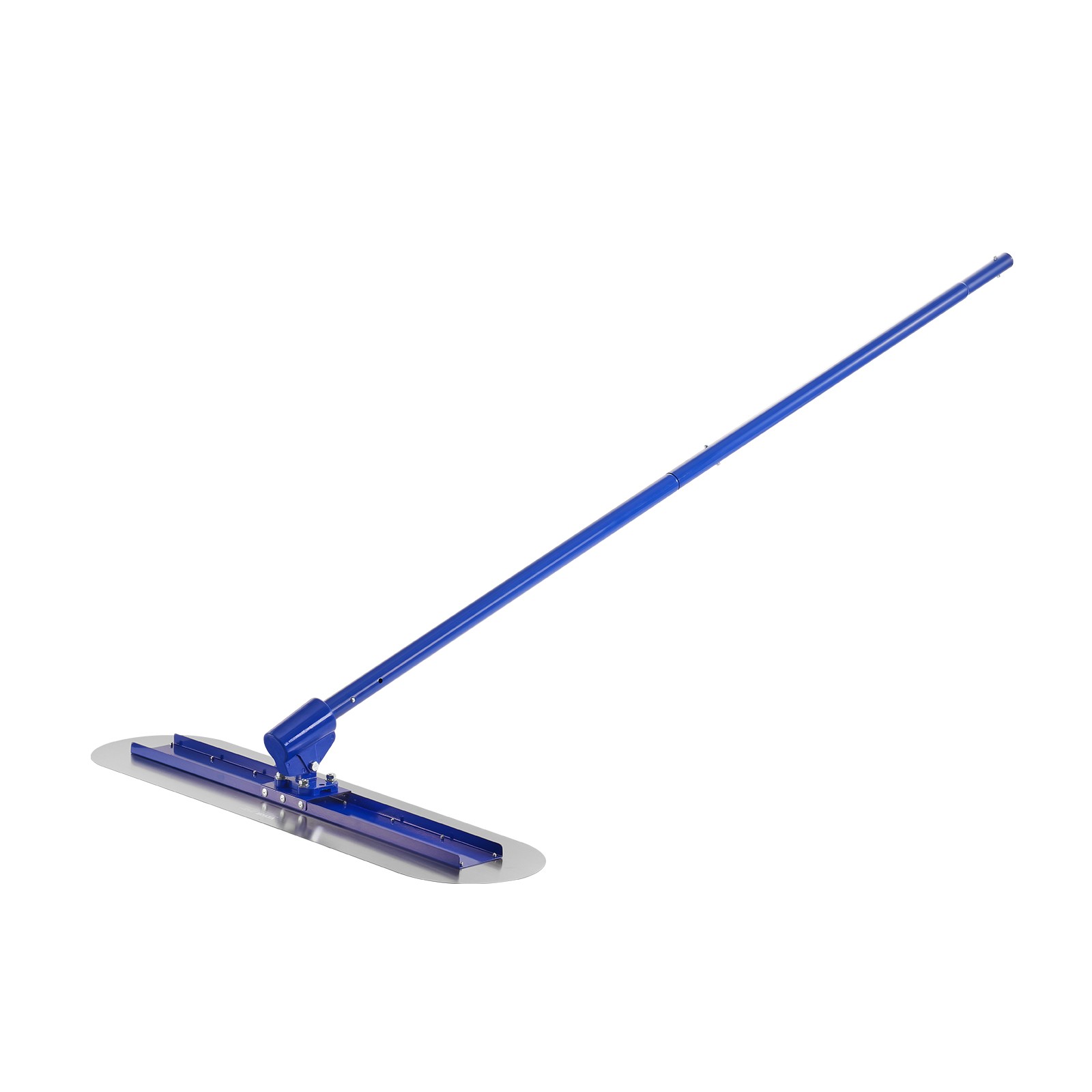 VEVOR Bull Concrete Float 47.24×7.28in, 4 Handle Round End Trowel Float Tool