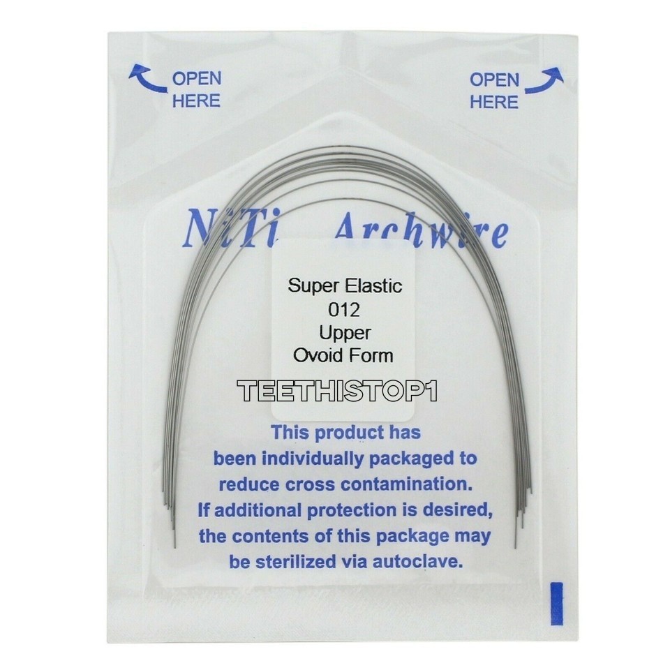 1 Pack Dental Orthodontic Super Elastic Niti Round Arch Wire Ovoid/Nature Form