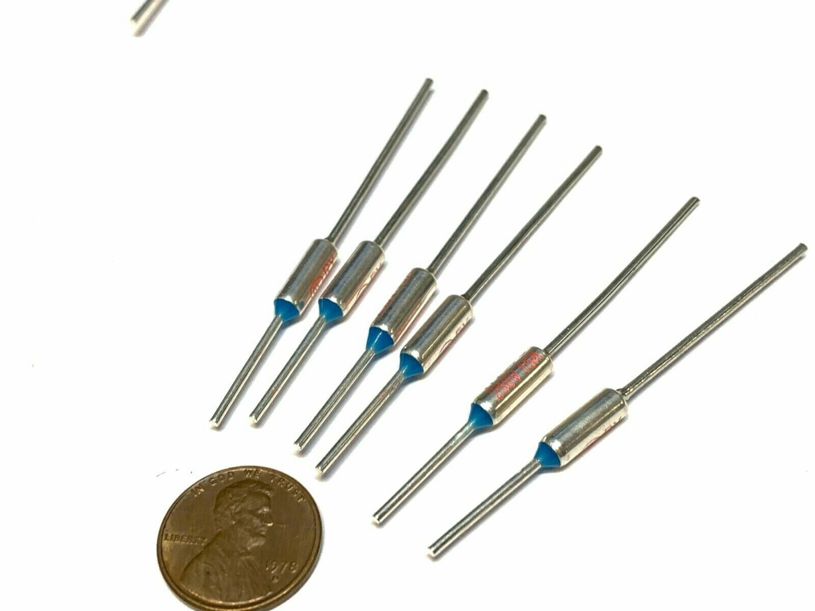 6 Pieces TF 120C 248F Thermal Fuse cutoff ry mini micro metal 10A 250V B55
