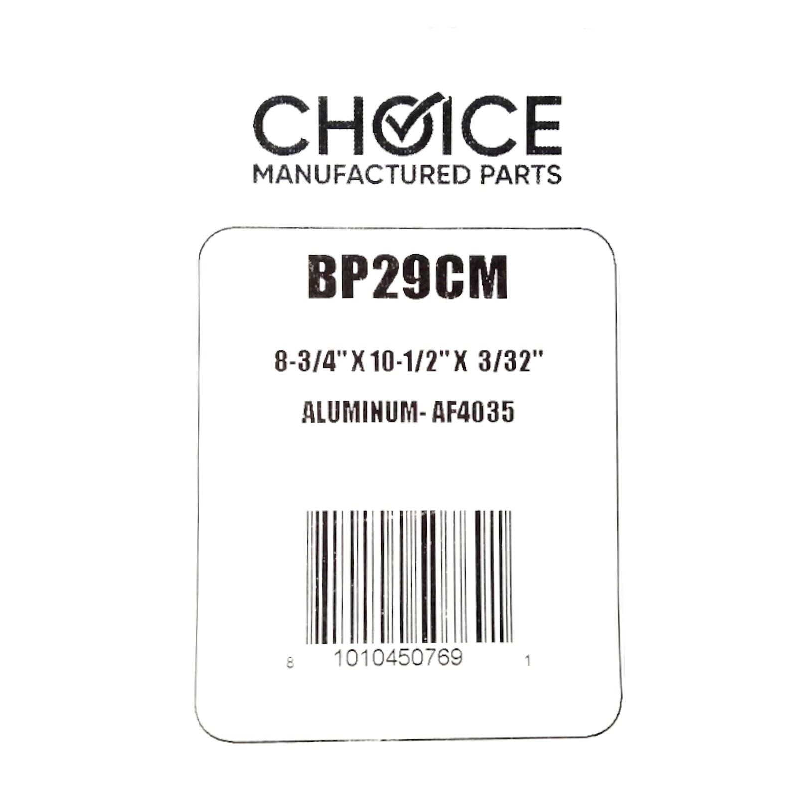 Choice Part BP29 for Broan Aluminum Range Vent Hood Filter