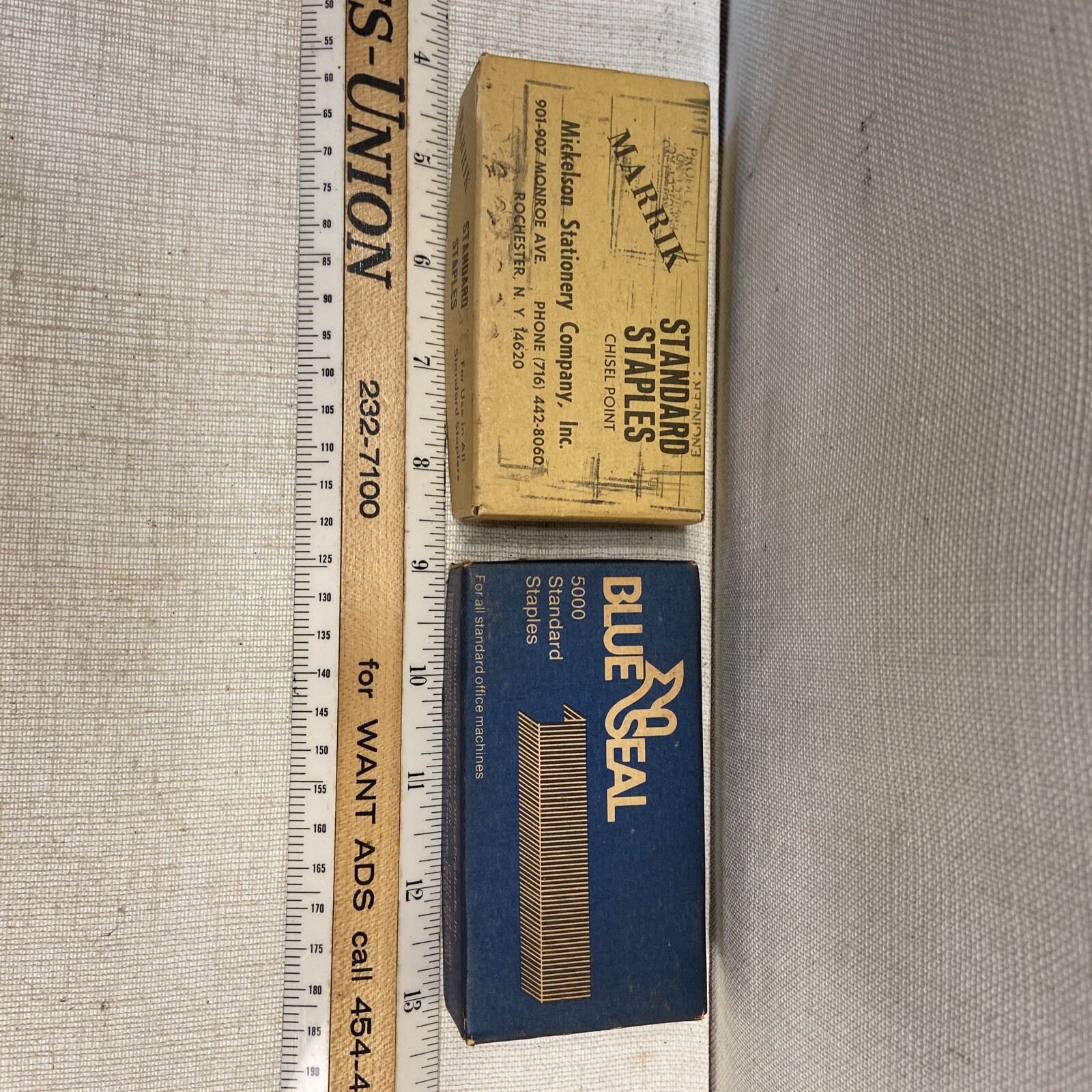 Vintage Blue Seal Staples. Marrik Staples Lot Of 2 Boxes Variety Of Brands