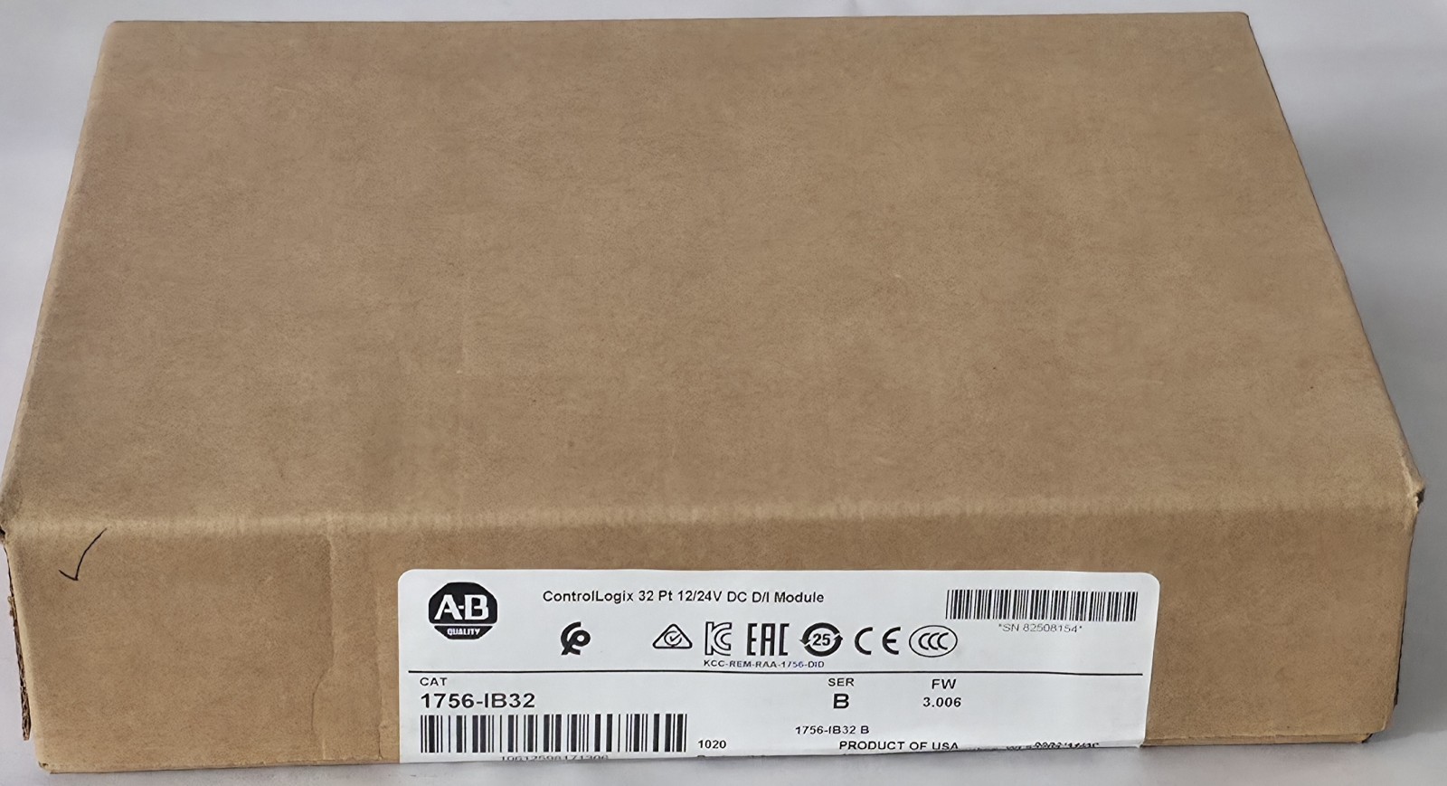 New Sealed Allen-Bradley 1756-IB32 Ser B ControlLogix 32 Channel DC Input Module