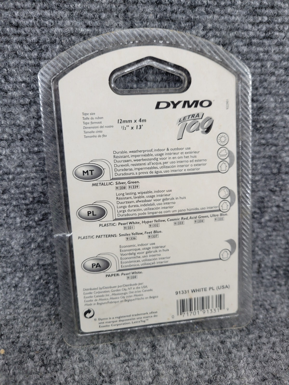 Dymo Letra Tag 2000 Handheld Label Maker Bright Green 2 Refills