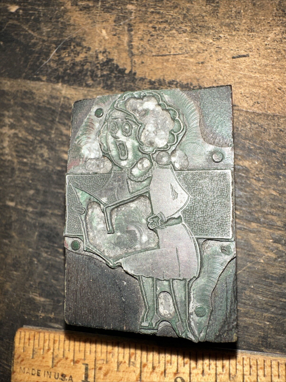 Print Block ( Woman Singing ) Nice Image