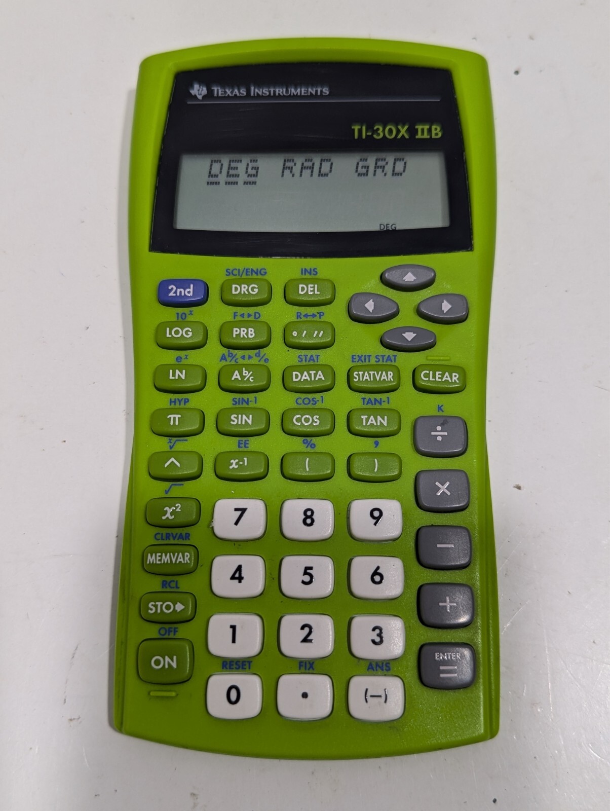 Texas Instruments TI-30X IIB TI-30XIIB Scientific Calculator Green
