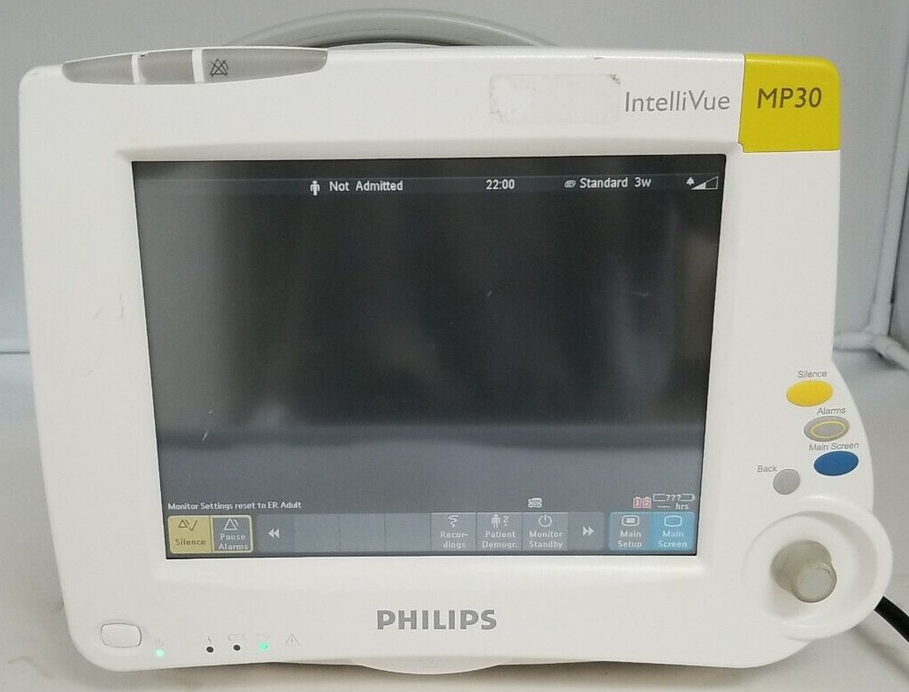 Philips IntelliVue MP30 M8002A Patient Bedside Monitor