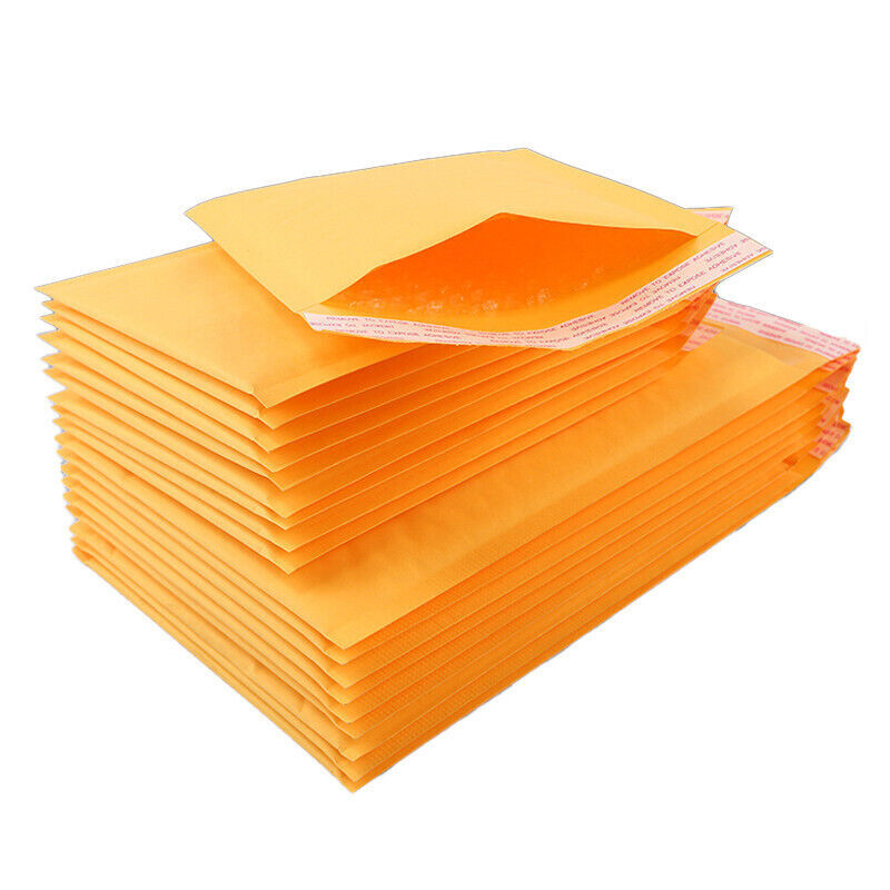 50 #0 6×10 Kraft Bubble Envelopes Padded Shipping Mailers 6.5″x9″