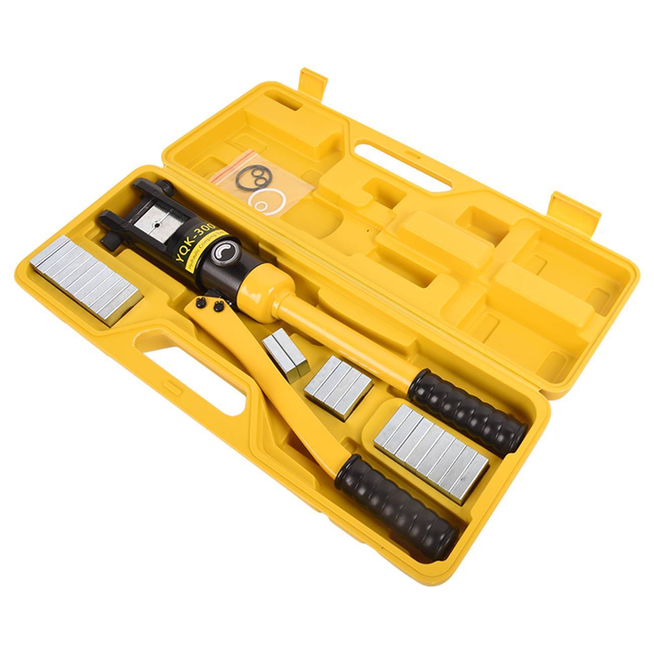 16 Ton Hydraulic Wire Crimper Crimping Tool Battery Cable Lug Terminal 13 Dies