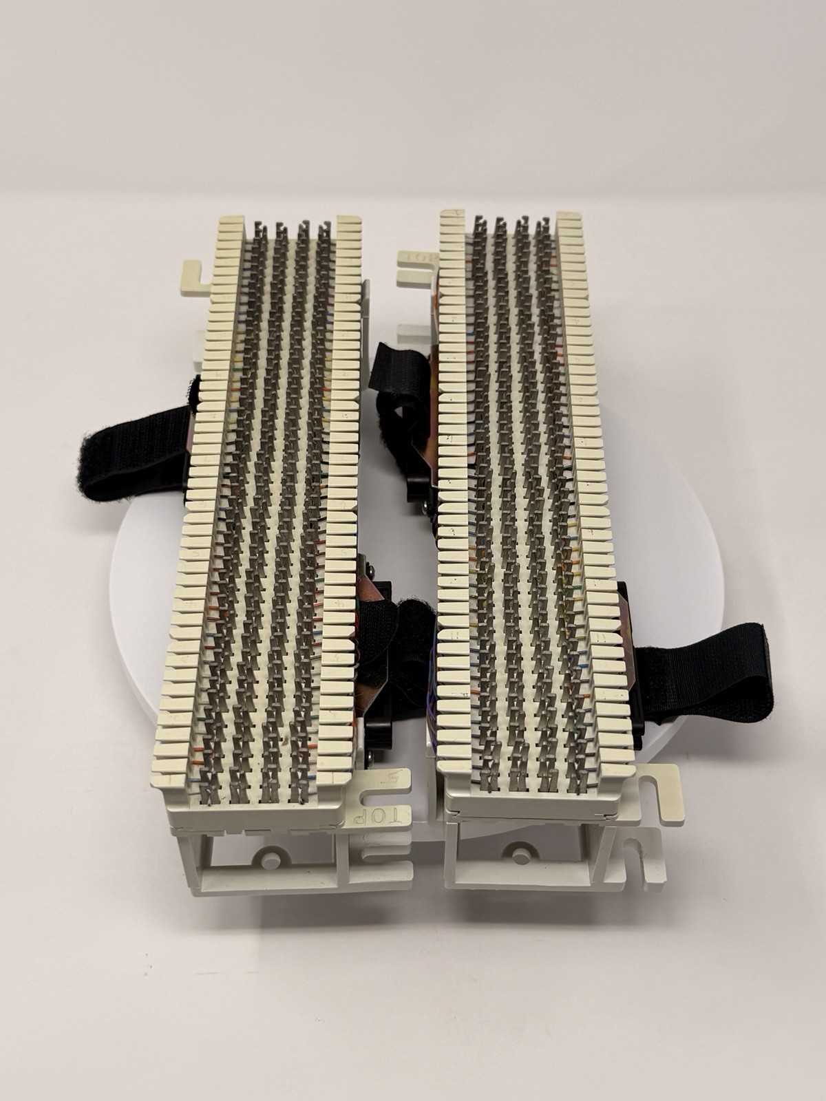 (2) SIEMON Prewired 66 Punch Down 50 Pair Wiring Terminal Block S66M1-50