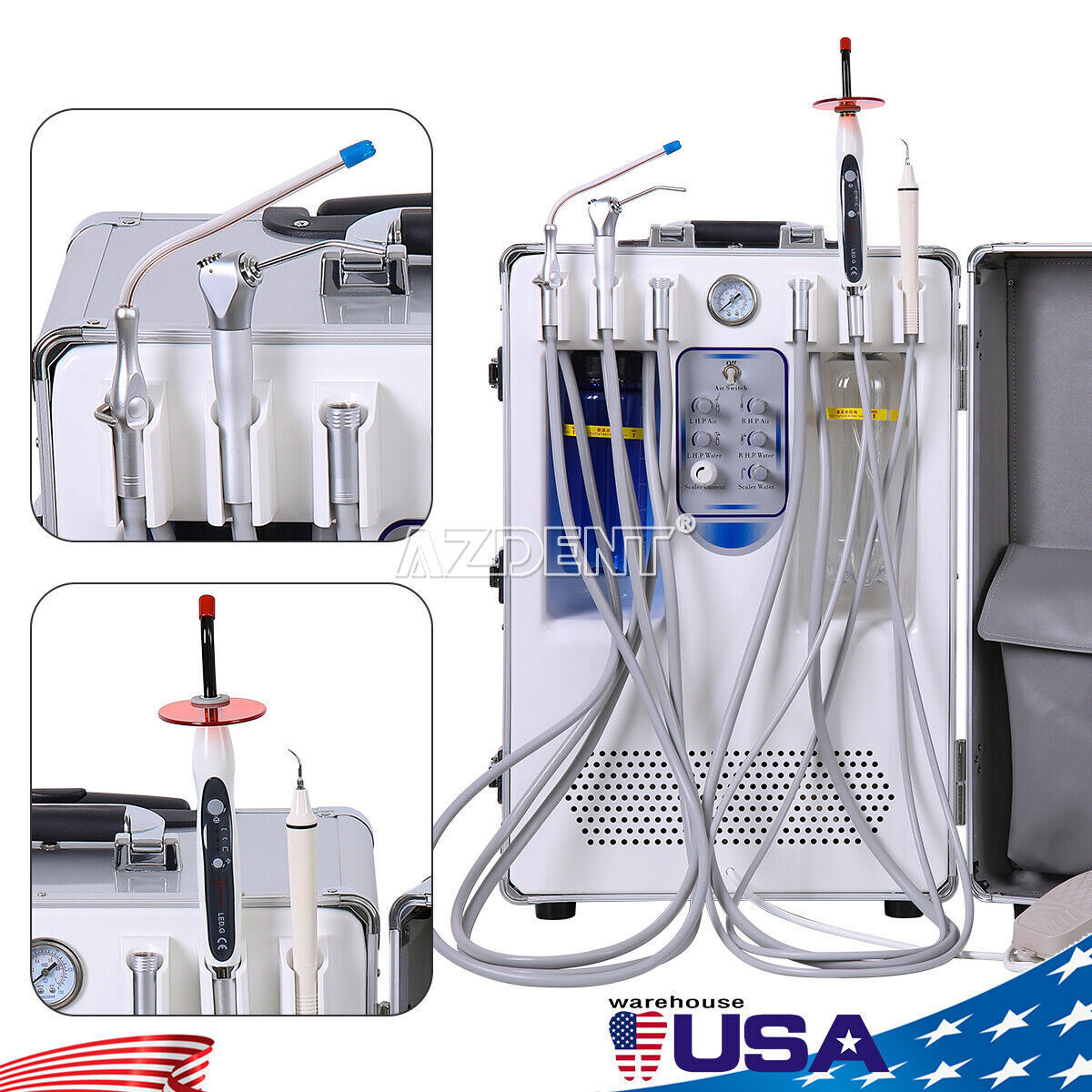 Dental Unit Chair DC Motor Computer Controlled+Stool/Dental Delivery Unit+Scaler