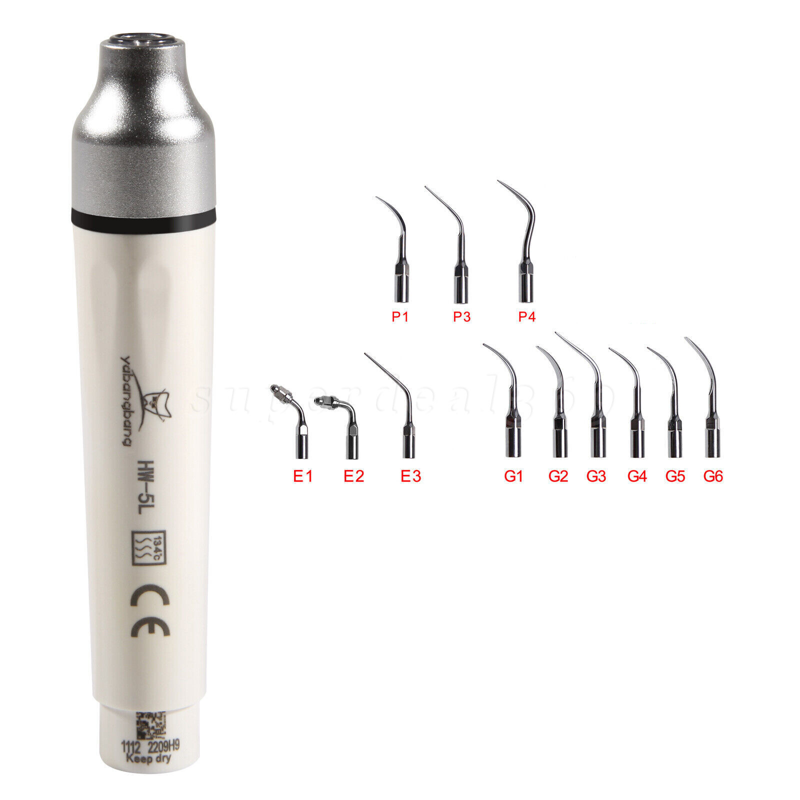 Dental Ultrasonic Scaler LED Handpiece /Scaling Perio Tips fit Woodpecker EMS OR