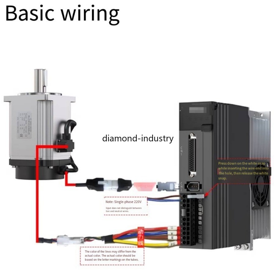 60mm/80mm Flange Servo Motor Kit Magnetic Encoding Servo Motor and Driver