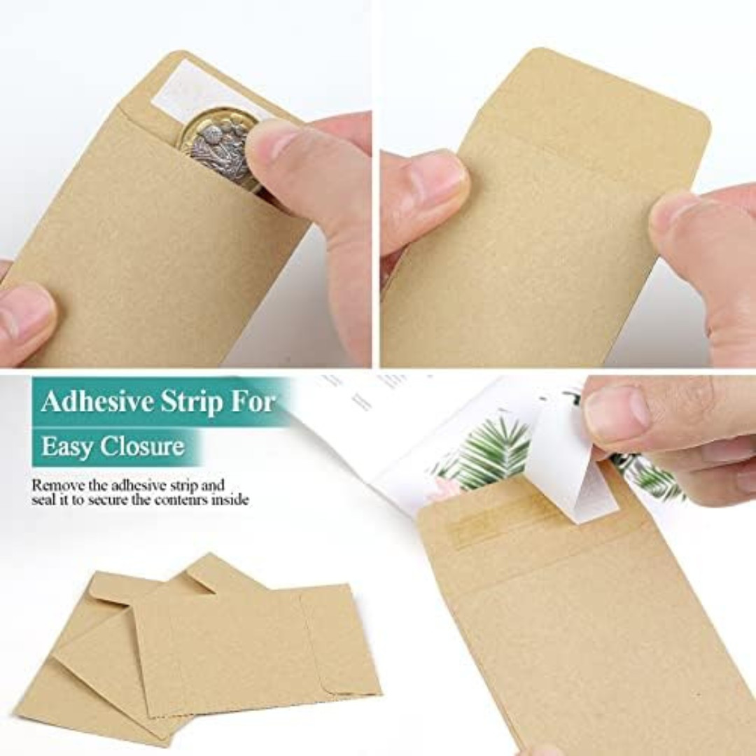 180pcs Small Seed Saving Envelopes Bulk 2.35 X 3.5 Empty Paper Packets for Coins