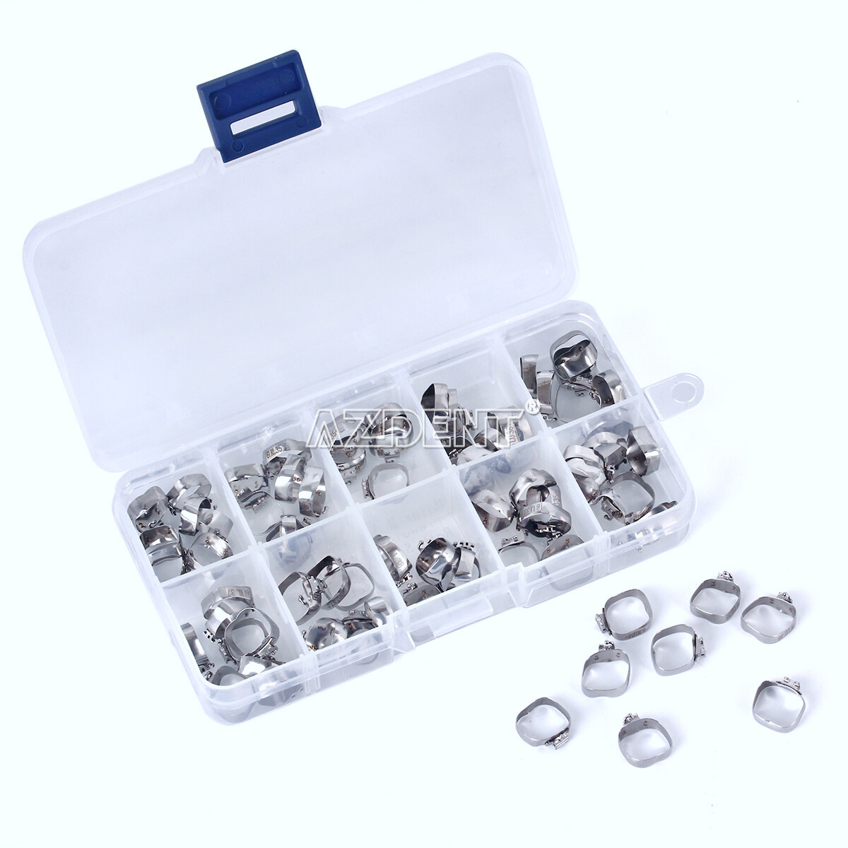 Dental Orthodontic Bands with Buccal Tube 1st Molar Roth/MBT .022 16#-35 #