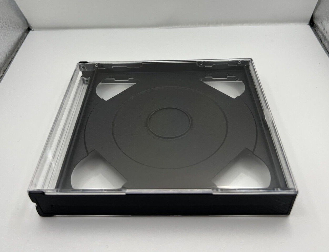10 NEW 24MM DOUBLE (2) CD CHUBBY BLACK, CASE ONLY, 1057Q, MADE IN US