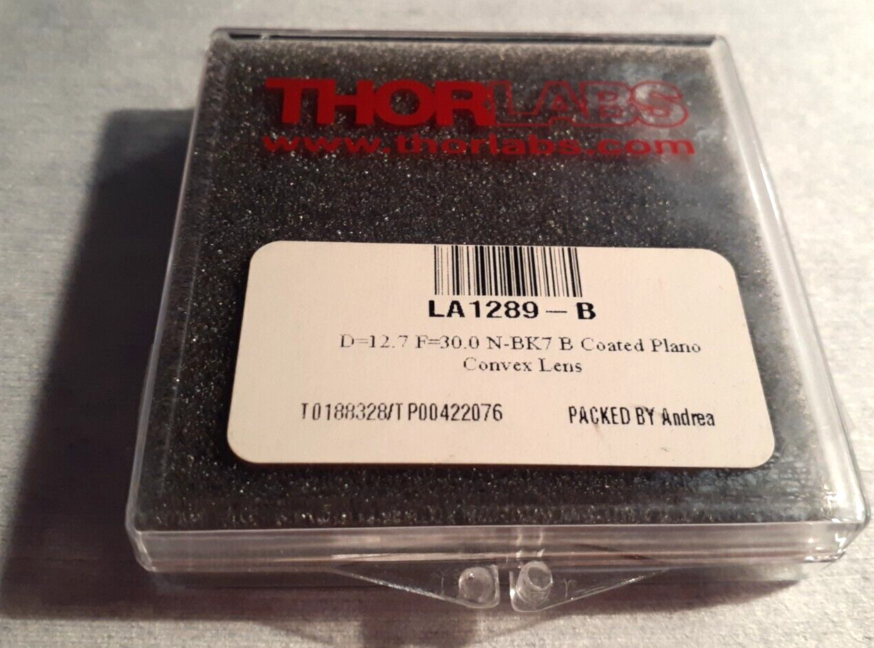 (NEW) Thorlabs LA1289-B Lens – PCX Lens, dia:1/2″, f=30 mm, ARC: 650-1050 nm