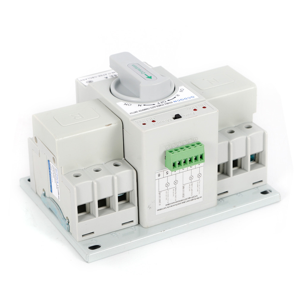 3P 63A ATS Automatic Transfer Switch AC110V 50/60Hz For Generator