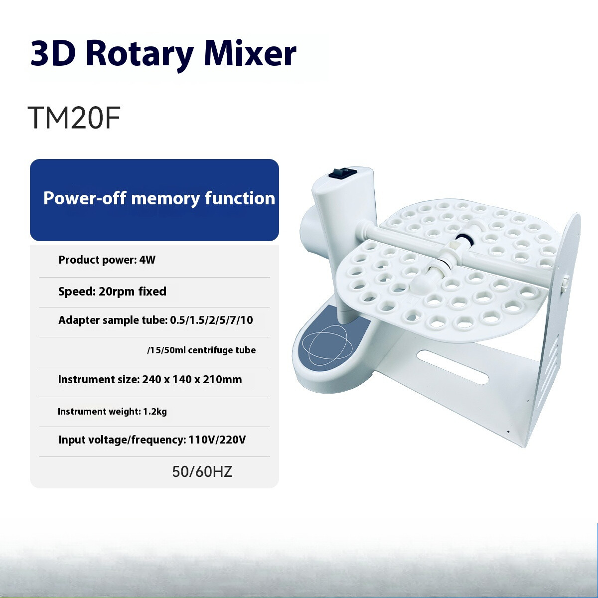 Laboratory Equipment Continuous/Timed Operation 10-40rpm Lab Multitube Roller