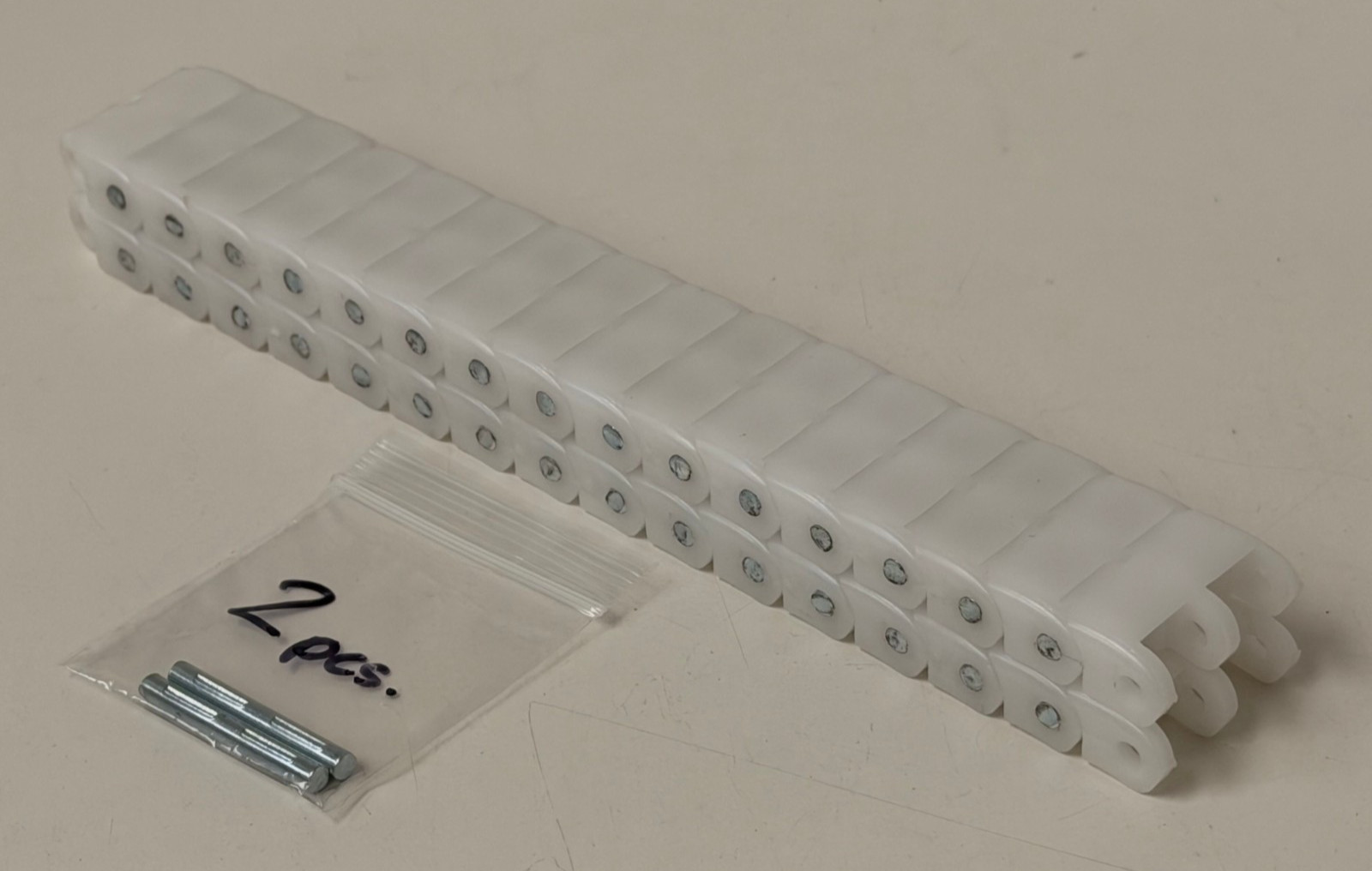 Delrin Coupler Plastic Sprocket Coupling Chain for Line Shaft Conveyor – Qty 2
