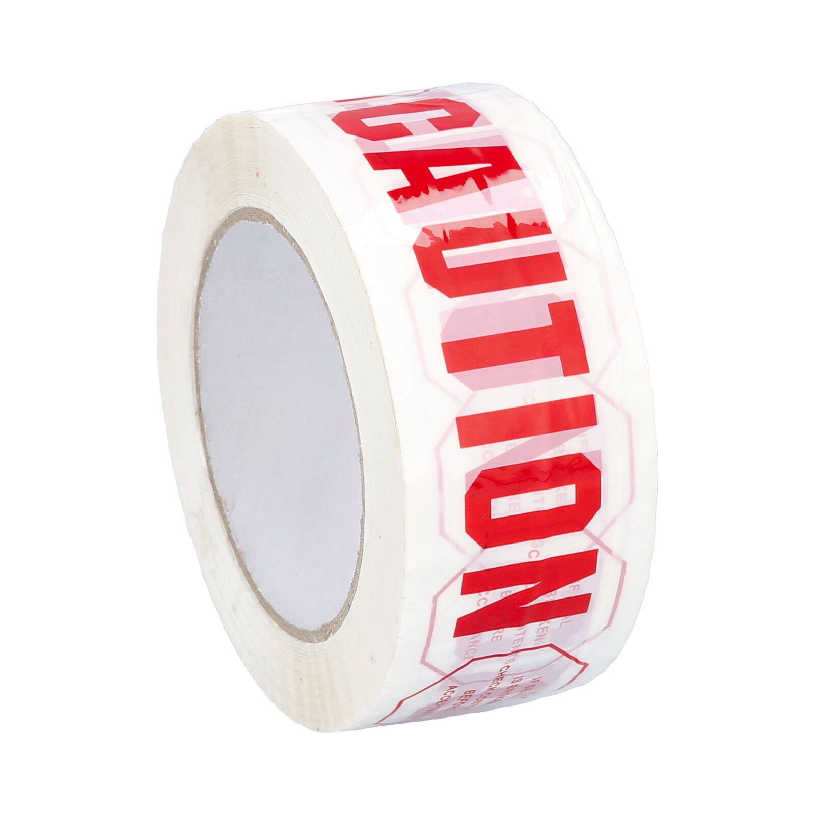 12 Rolls White Caution Pre-Printed Packing Tape 2″ x 110 Yards (330′) 2 Mil