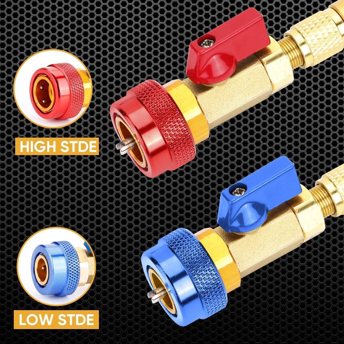 R134a R1234yf R22 Valve Core Remover Installer Tool Kit for AC Valve Core Remova
