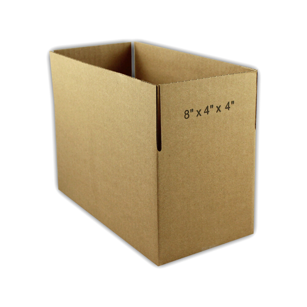 25 8x4x4 “EcoSwift” Brand Cardboard Box Packing Mailing Shipping Corrugated