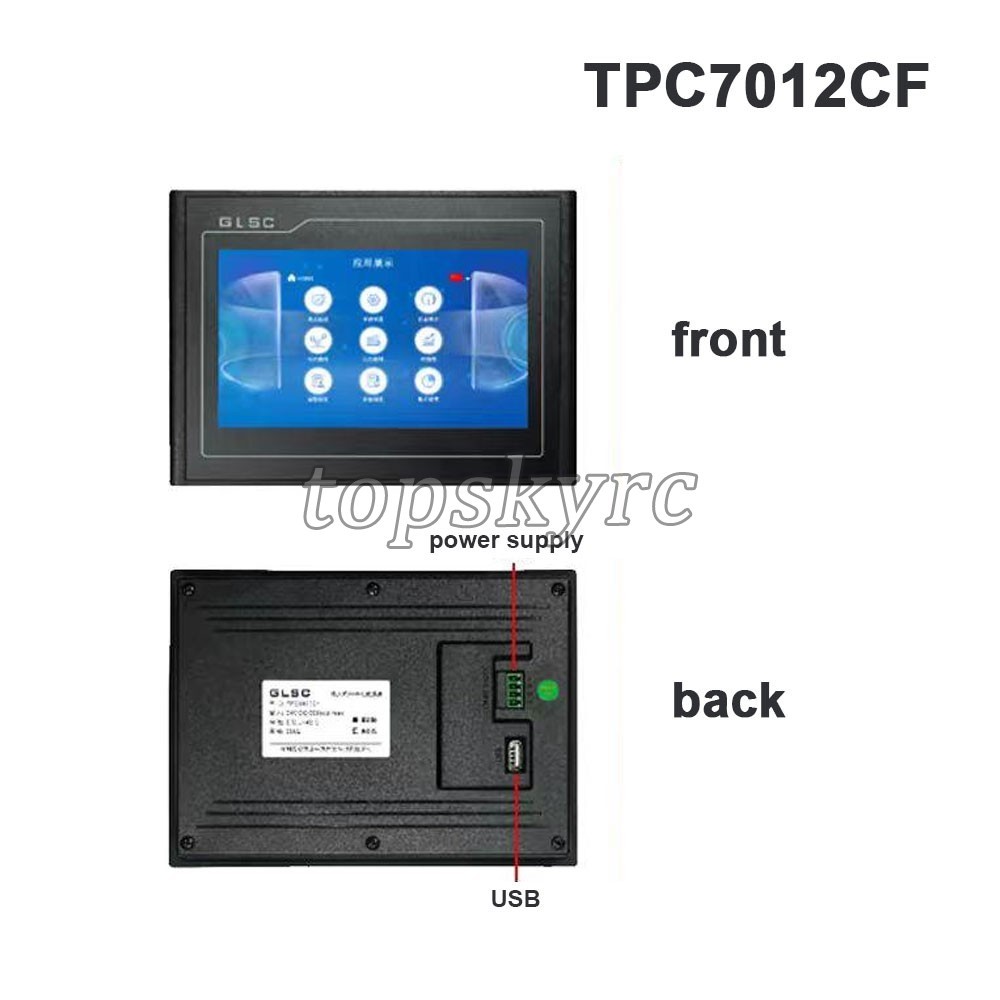 GLSC TPC7012CF 7″ HMI Touch Screen with 32MB Memory RS485 or RS232 Port my23