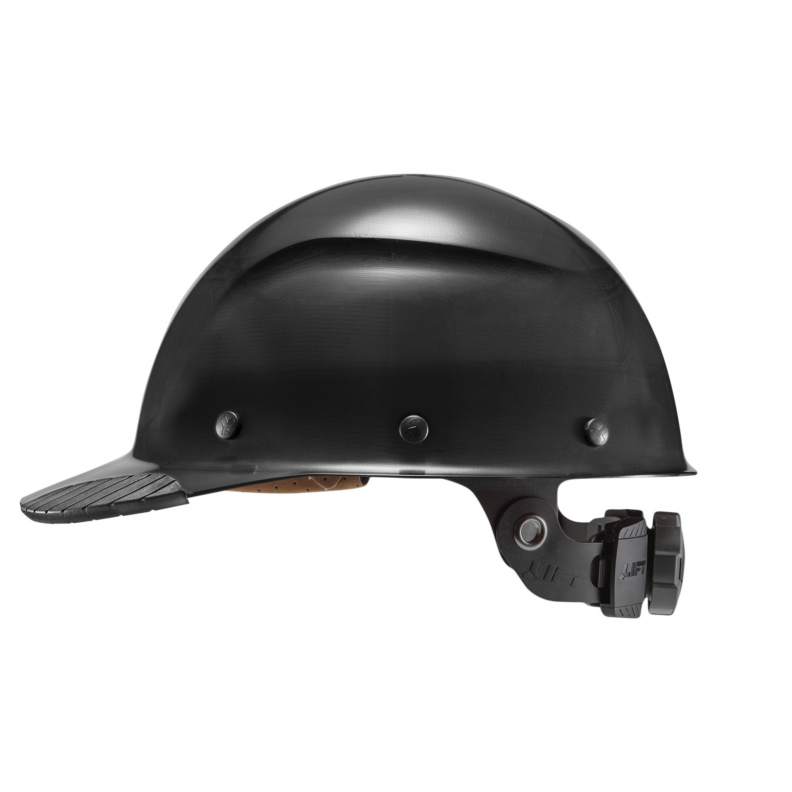 Lift Safety HDFC-17KG DAX Fiber Resin Cap Hard Hat (Matte Black) NEW Blemished